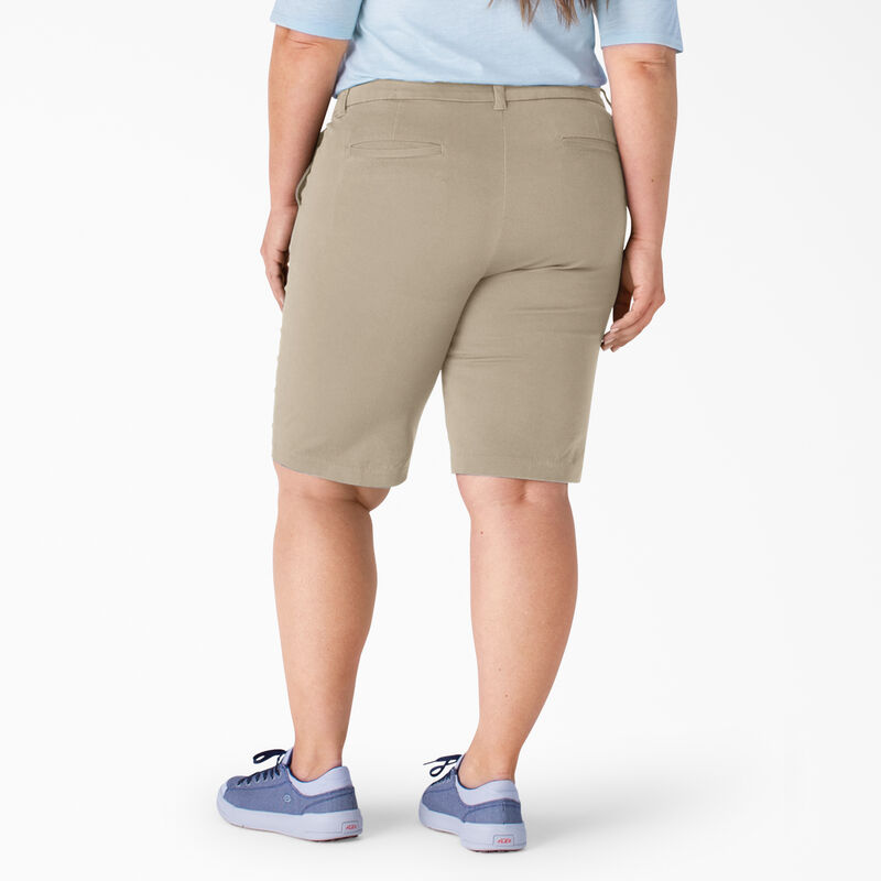 Dickies Plus Perfect Shape Straight Fit Bermuda Shorts, 11