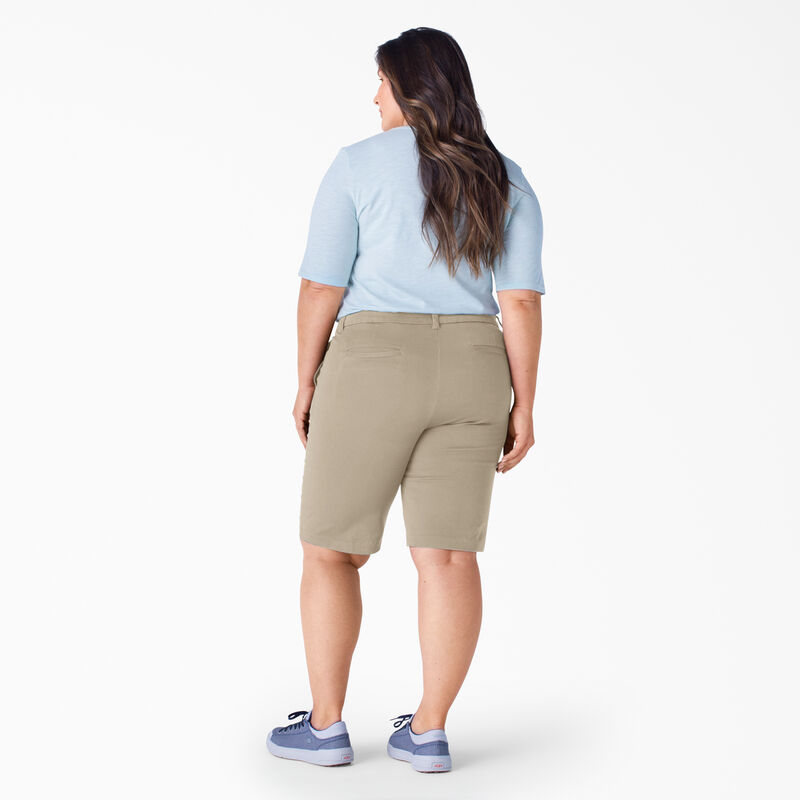 Dickies Plus Perfect Shape Straight Fit Bermuda Shorts, 11