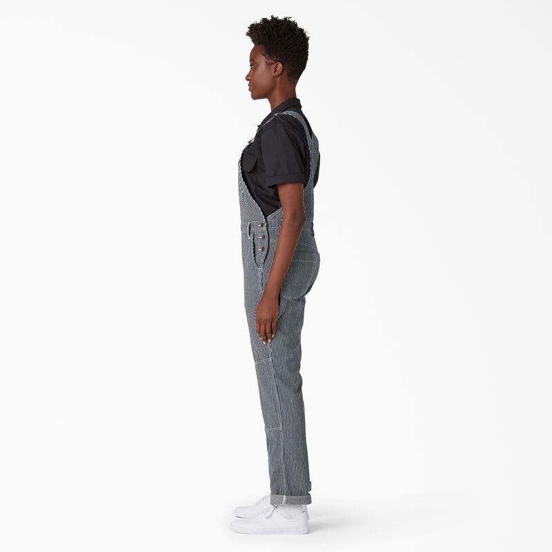 Dickies Hickory Stripe Double Knee Bib Overalls Rinsed Hickory Stripe ID-OOTNJnWq