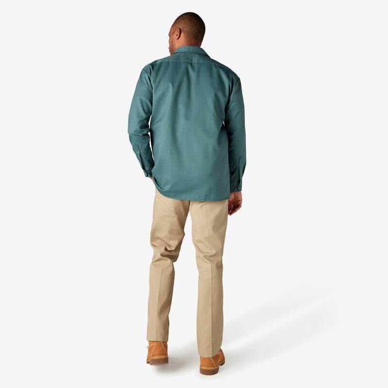 Dickies Long Sleeve Work Shirt Lincoln Green ID-OQDITxX4
