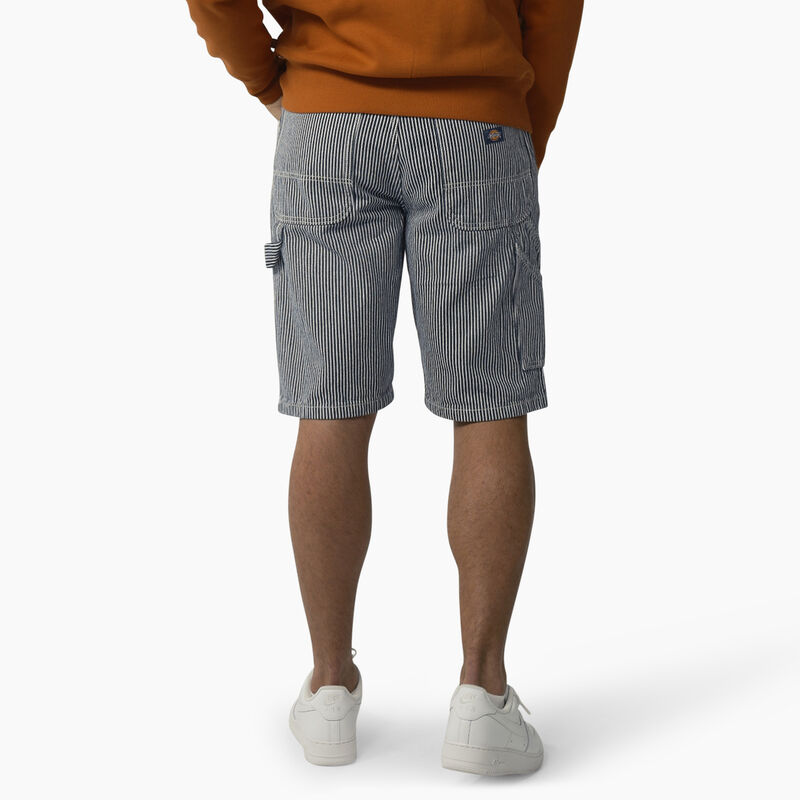 Dickies Hickory Stripe Relaxed Fit Carpenter Shorts, 11