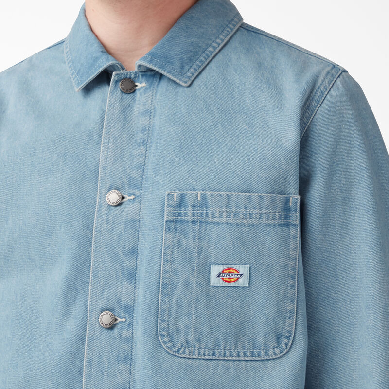 Dickies Denim Chore Coat Light Denim ID-OSiZ5OeN