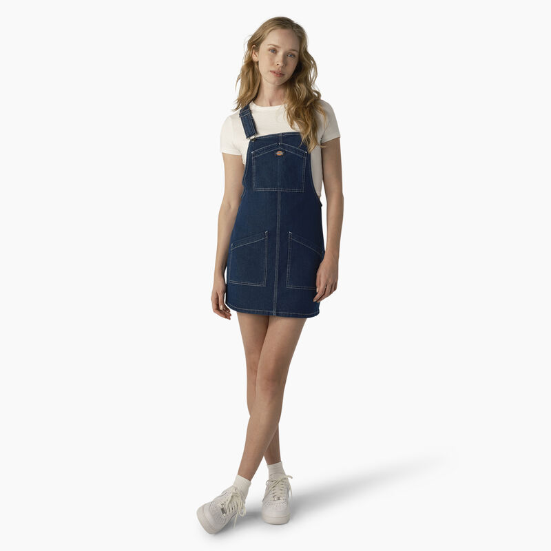 Dickies Regular Fit Denim Bib Overall Dress Stonewashed Indigo Blue ID-OcApUaoX