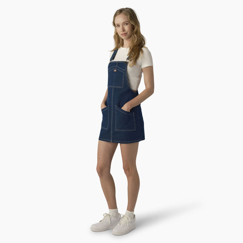 Dickies Regular Fit Denim Bib Overall Dress Stonewashed Indigo Blue ID-OcApUaoX