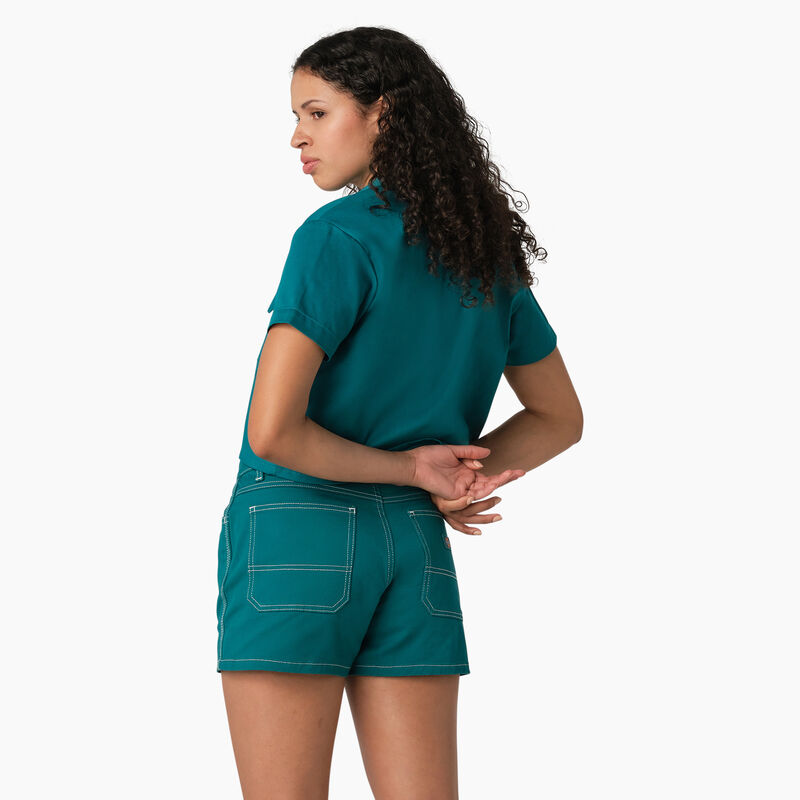 Dickies Cropped Work Shirt Deep Lake ID-OfkiAXXk