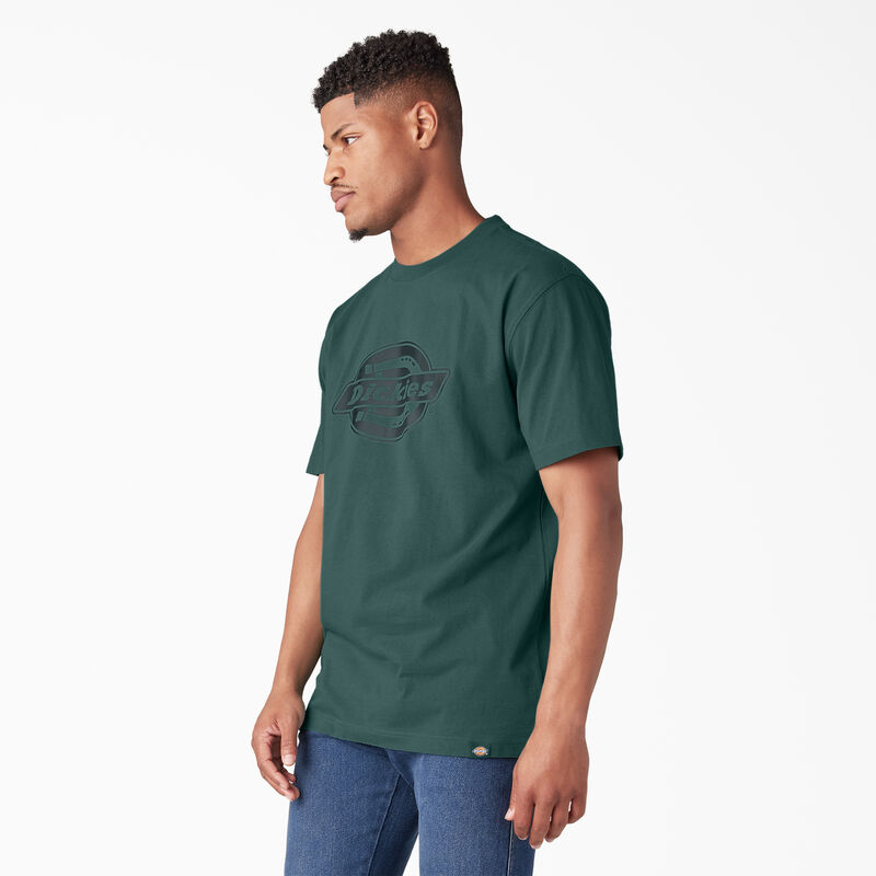 Dickies Short Sleeve Heavyweight Logo T-Shirt Mallard Green ID-OrmOOO6D