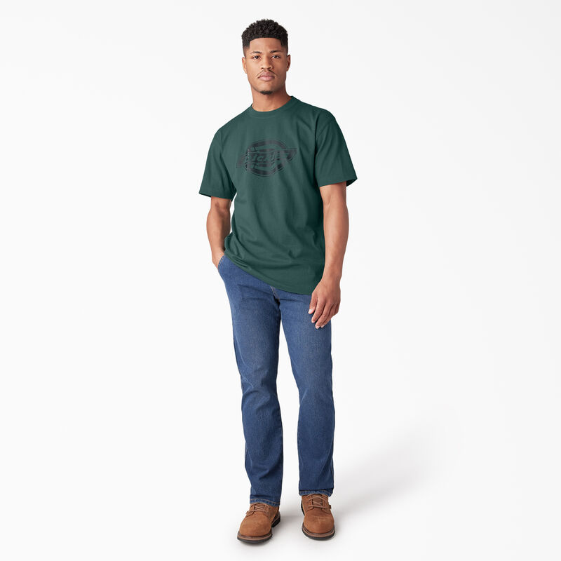 Dickies Short Sleeve Heavyweight Logo T-Shirt Mallard Green ID-OrmOOO6D