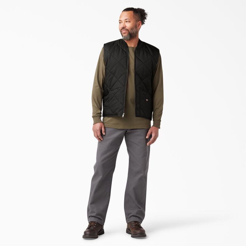 Dickies Diamond Quilted Vest Black ID-OxlUxQnL
