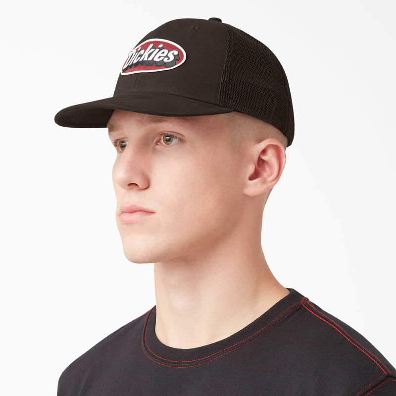 Dickies Patch Logo Trucker Cap Dark Brown ID-P4BQ4hsM