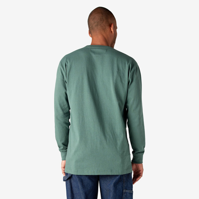 Dickies Long Sleeve Heavyweight Logo T-Shirt Lincoln Green ID-PEhMchmb