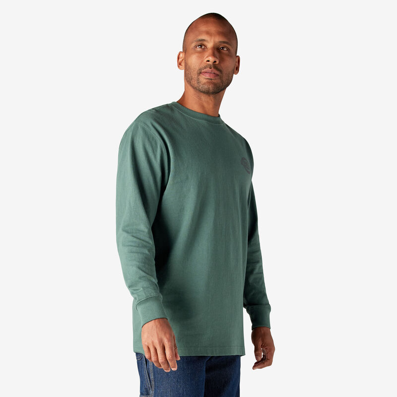 Dickies Long Sleeve Heavyweight Logo T-Shirt Lincoln Green ID-PEhMchmb