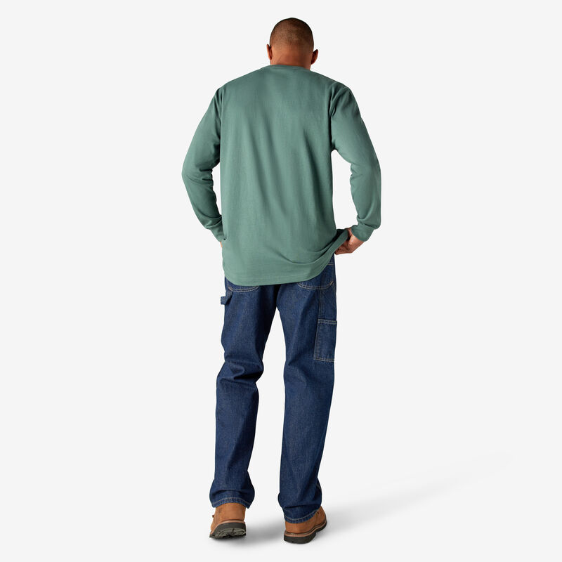 Dickies Long Sleeve Heavyweight Logo T-Shirt Lincoln Green ID-PEhMchmb