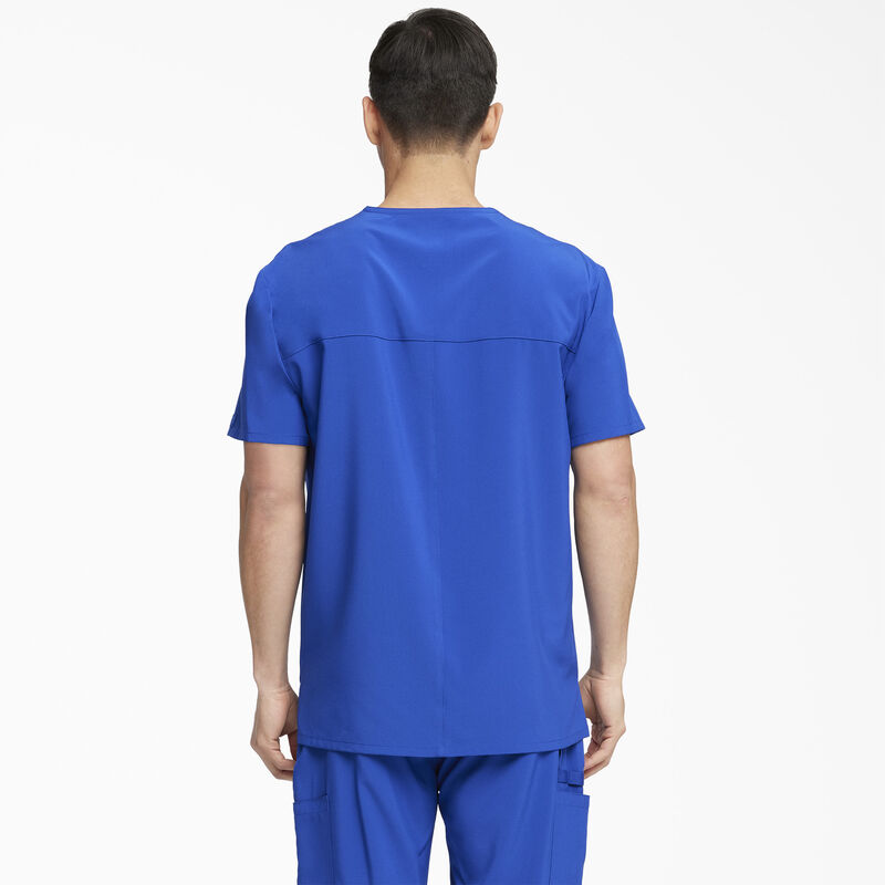 Dickies Men's EDS Essentials V-Neck Scrub Top with Patch Pockets Galaxy Blue ID-PK34XHmP