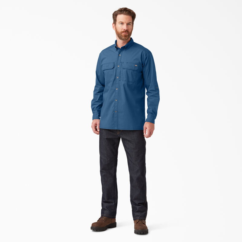 Dickies DuraTech Ranger Ripstop Shirt Dark Denim ID-PMA2ESEA