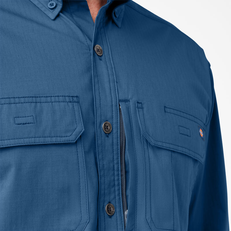 Dickies DuraTech Ranger Ripstop Shirt Dark Denim ID-PMA2ESEA
