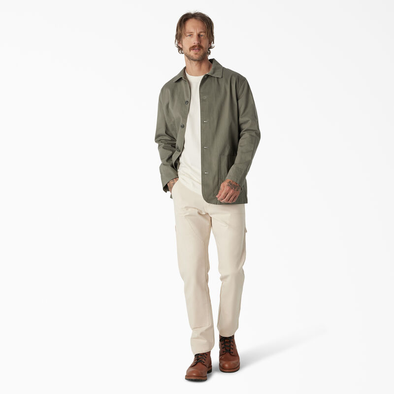 Dickies 1922 Herringbone Jacket Rinsed Dusty Olive ID-PNH412Rb