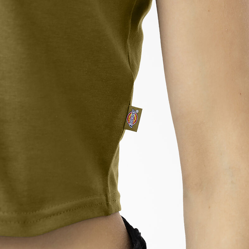 Dickies Maple Valley Logo Cropped T-Shirt Green Moss ID-PRJPjH5e