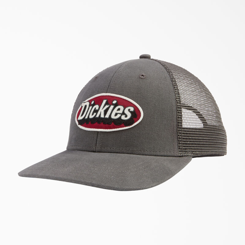 Dickies Patch Logo Trucker Cap Slate Gray ID-PSj0WMKN