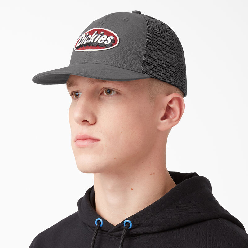 Dickies Patch Logo Trucker Cap Slate Gray ID-PSj0WMKN