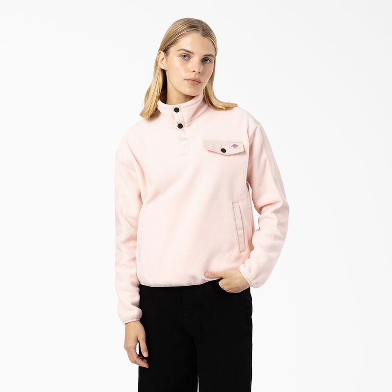 Dickies Port Allen Fleece Pullover Light Pink ID-QGBaNMkH