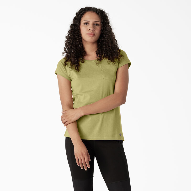 Dickies Cooling Short Sleeve Pocket T-Shirt Fern Heather ID-QGPDe437