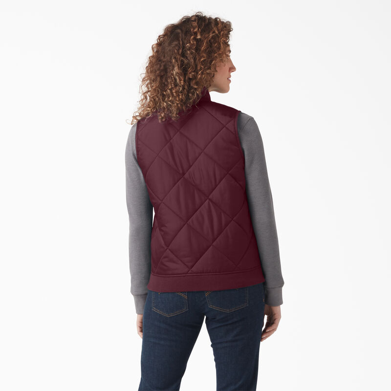 Dickies Quilted Vest Burgundy ID-QOSmtHdC