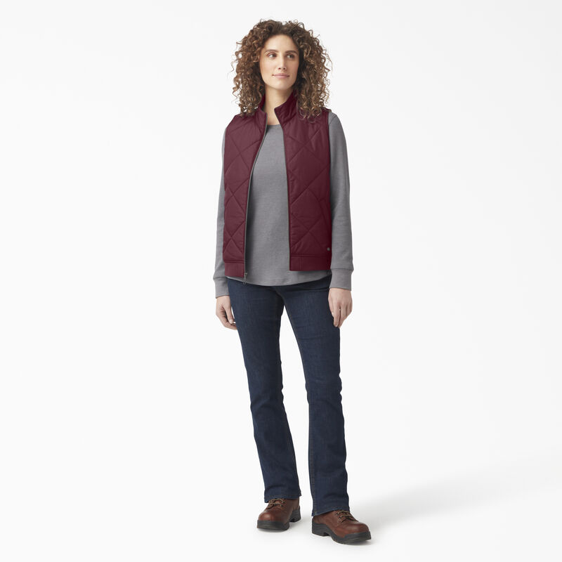 Dickies Quilted Vest Burgundy ID-QOSmtHdC