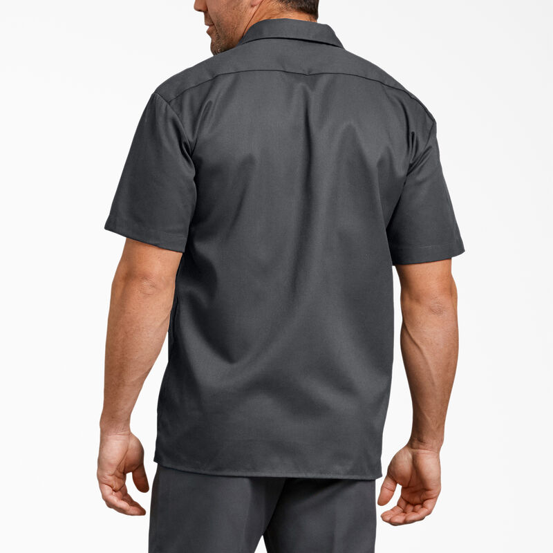 Dickies Relaxed Fit Short Sleeve Work Shirt Charcoal Gray ID-QS5inktH