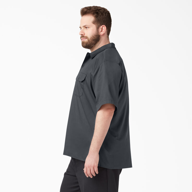 Dickies Relaxed Fit Short Sleeve Work Shirt Charcoal Gray ID-QS5inktH