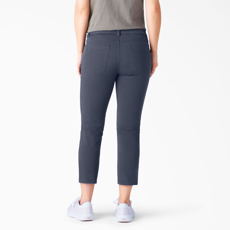 Dickies Perfect Shape Skinny Fit Capri Pants Rinsed Navy ID-QTzVP4FO