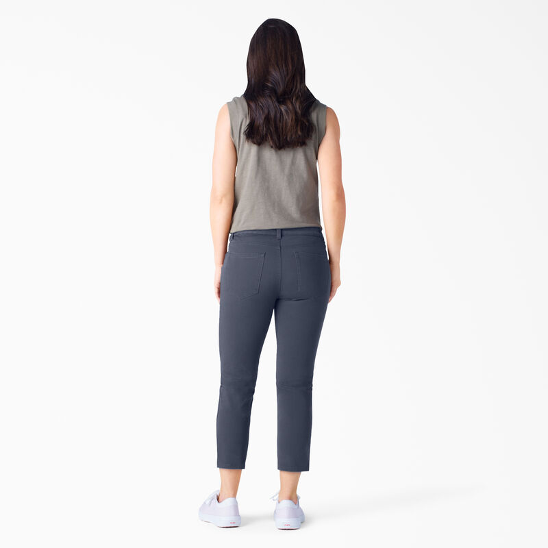 Dickies Perfect Shape Skinny Fit Capri Pants Rinsed Navy ID-QTzVP4FO
