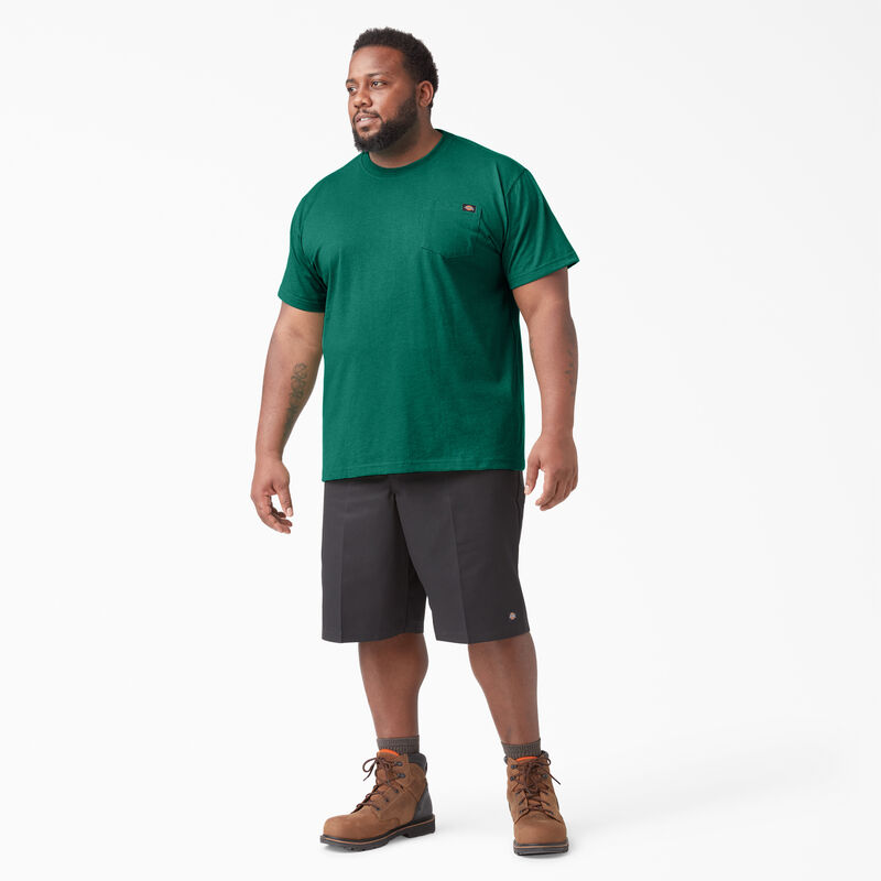 Dickies Heavyweight Heathered Short Sleeve Pocket T-Shirt Green Single Dye Heather ID-QU8VlFth