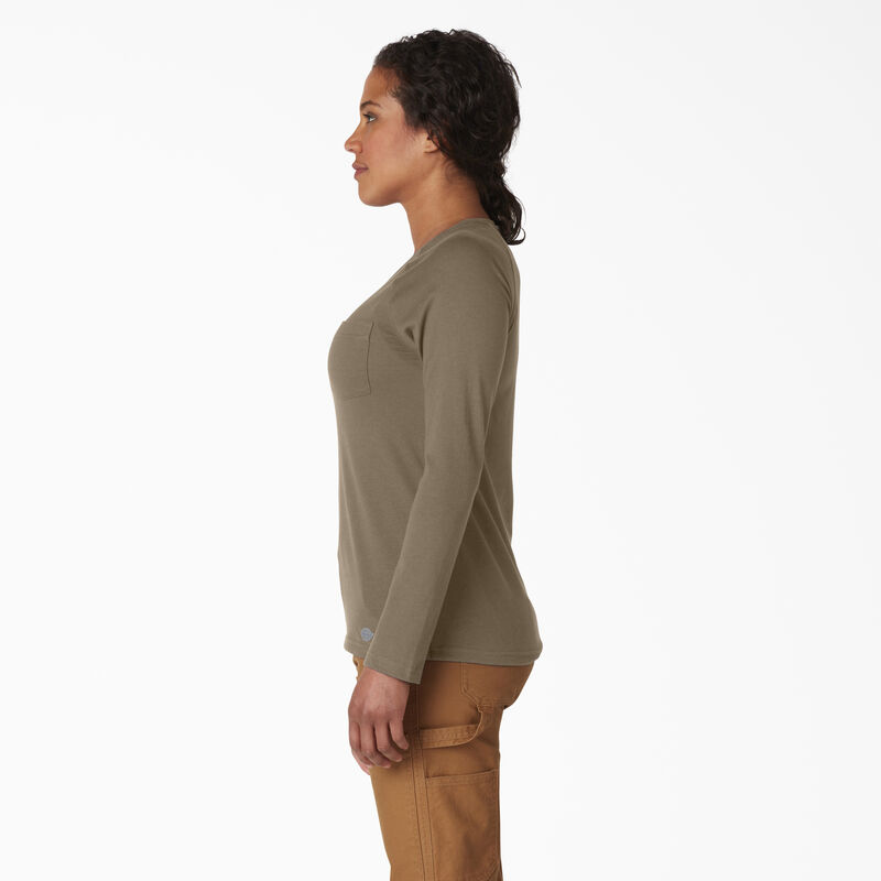 Dickies Cooling Long Sleeve Pocket T-Shirt Military Green Heather ID-Qh4O5Ge2