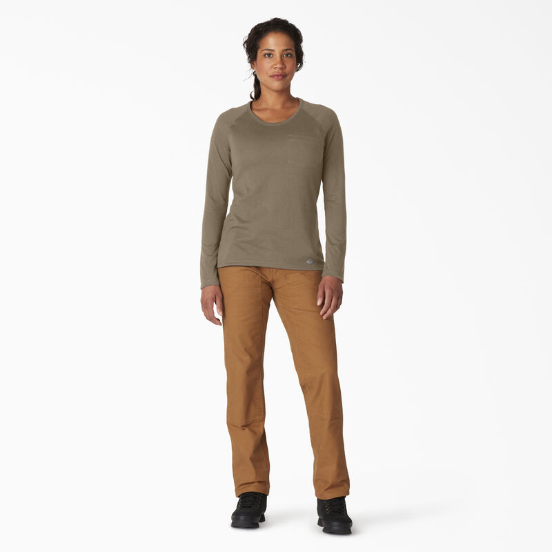 Dickies Cooling Long Sleeve Pocket T-Shirt Military Green Heather ID-Qh4O5Ge2