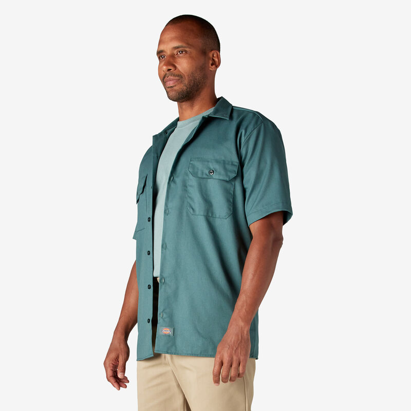 Dickies Short Sleeve Work Shirt Lincoln Green ID-QuJfZ9t3