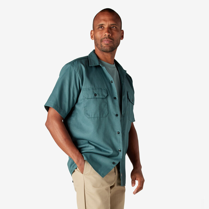 Dickies Short Sleeve Work Shirt Lincoln Green ID-QuJfZ9t3