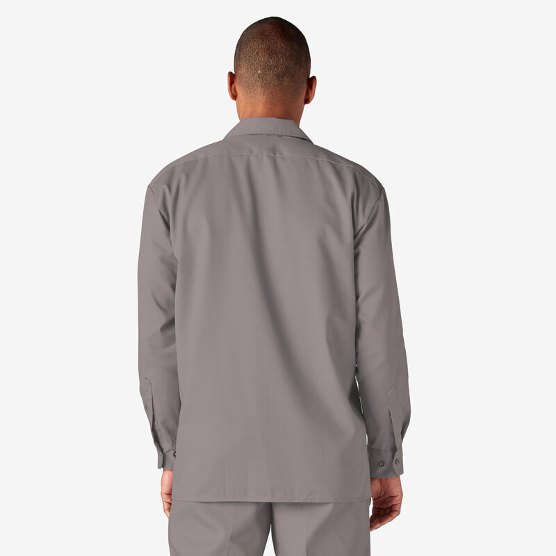 Dickies Long Sleeve Work Shirt Silver ID-QwBnJlPv