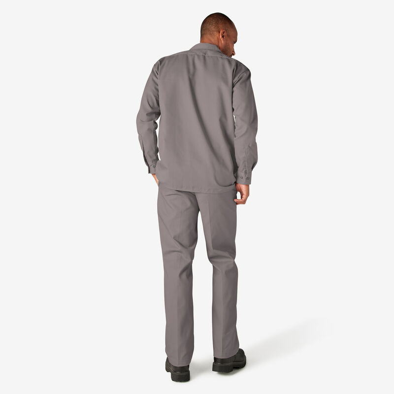 Dickies Long Sleeve Work Shirt Silver ID-QwBnJlPv