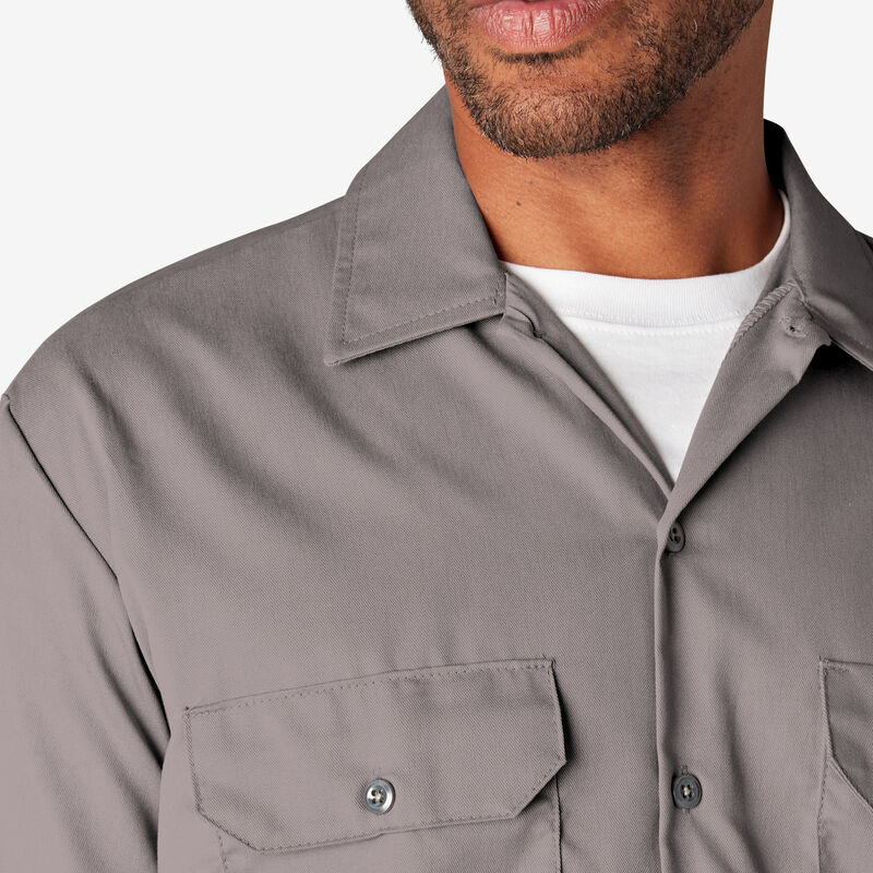 Dickies Long Sleeve Work Shirt Silver ID-QwBnJlPv