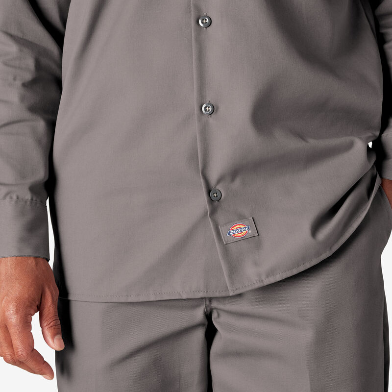 Dickies Long Sleeve Work Shirt Silver ID-QwBnJlPv