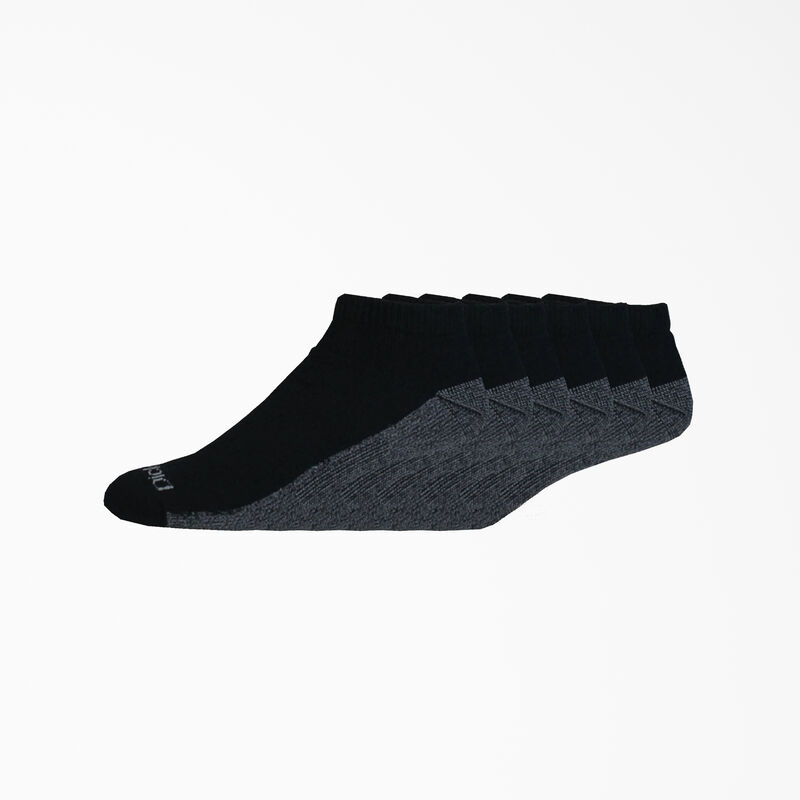 Dickies Moisture Control No Show Socks, Size 6-12, 6-Pack Black ID-R1H5ZkfK
