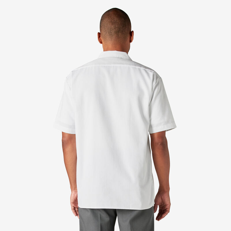 Dickies Short Sleeve Work Shirt White ID-R4zATz4d