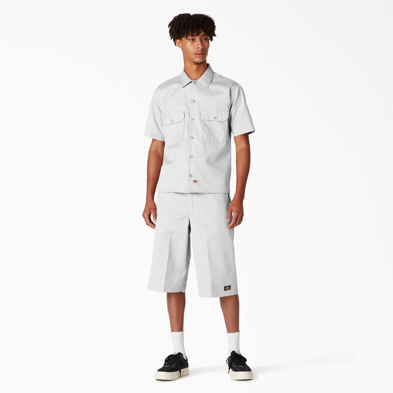 Dickies Short Sleeve Work Shirt White ID-R4zATz4d