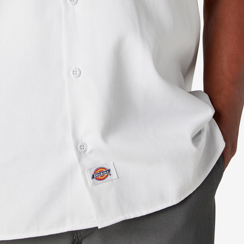 Dickies Short Sleeve Work Shirt White ID-R4zATz4d
