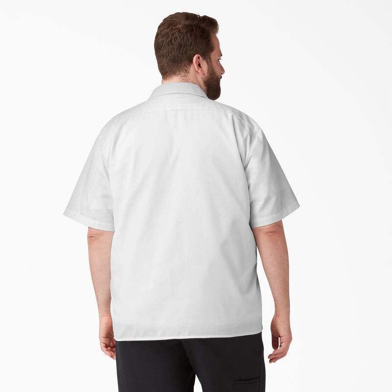 Dickies Short Sleeve Work Shirt White ID-R4zATz4d