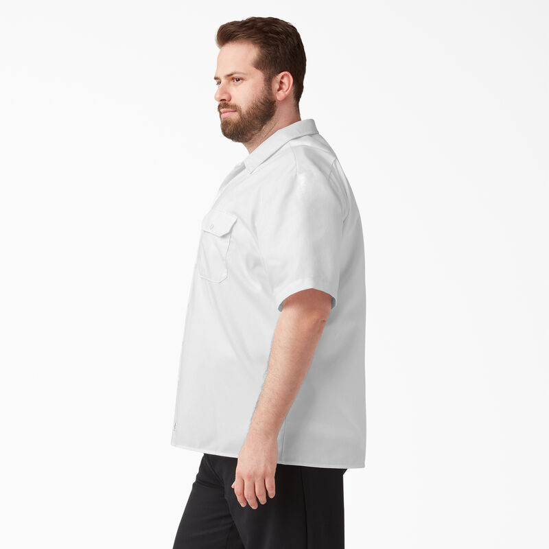 Dickies Short Sleeve Work Shirt White ID-R4zATz4d