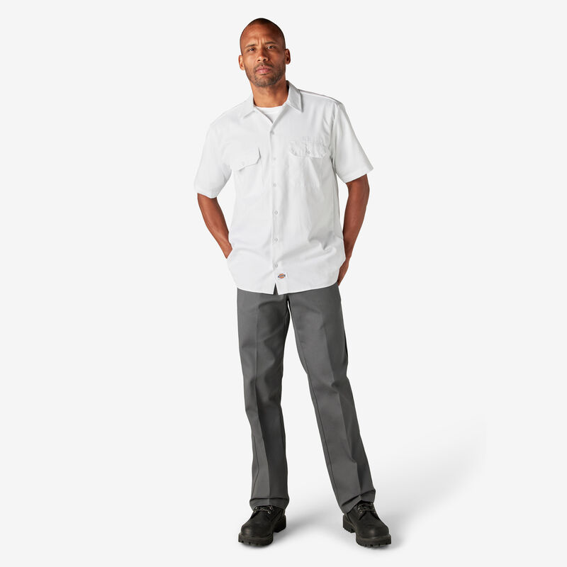 Dickies Short Sleeve Work Shirt White ID-R4zATz4d