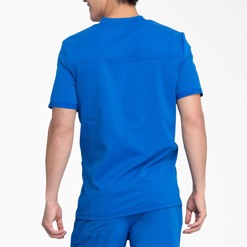 Dickies Men's Balance V-Neck Scrub Top with Patch Pockets Royal Blue ID-RAWfUCiT