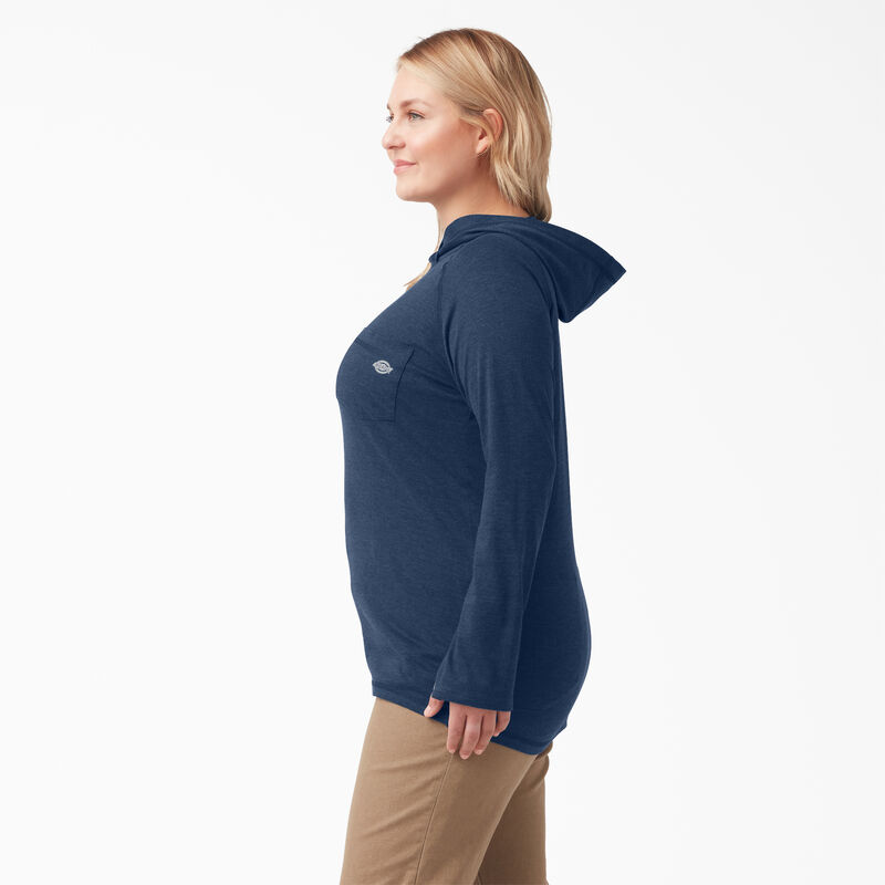 Dickies Plus Cooling Performance Sun Shirt Dark Navy Heather ID-RMOLlJJN