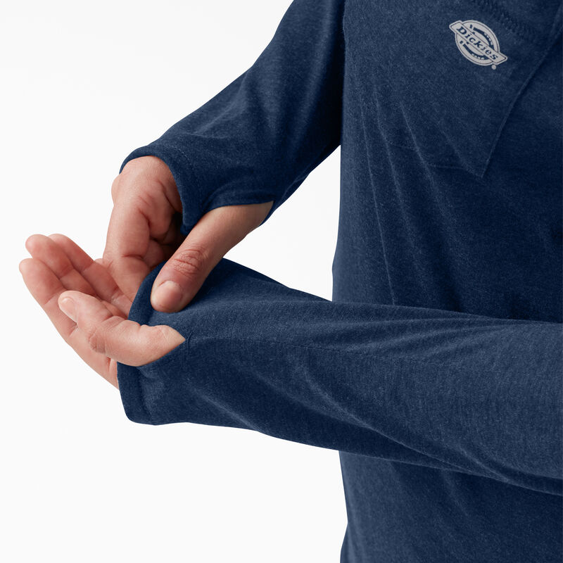 Dickies Plus Cooling Performance Sun Shirt Dark Navy Heather ID-RMOLlJJN